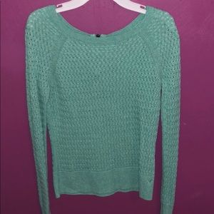 American Eagle Knit Turquoise Sweater